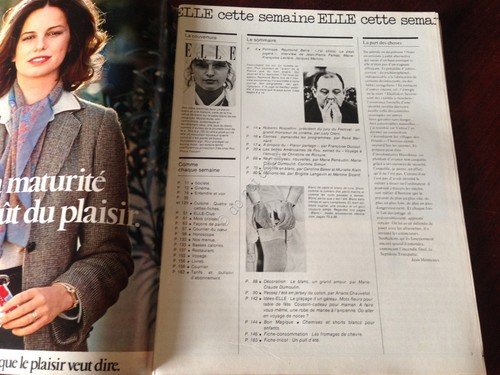 ELLE FRANCE Rivista Magazine 16 Maggio 1977 n.1636 Photo Toscani … | Immagine Gallery 2