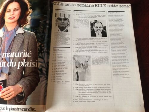 ELLE FRANCE Rivista Magazine 16 Maggio 1977 n.1636 Photo Toscani …