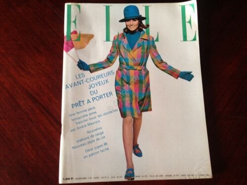 ELLE FRANCE Rivista Magazine 17 Febbraio 1966 n.1052 Eve et …