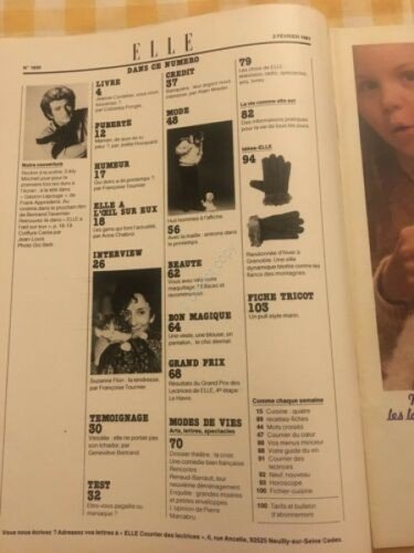 ELLE FRANCE Rivista Magazine 2 Febbraio 1981 n.1830 Renaud Barrault
