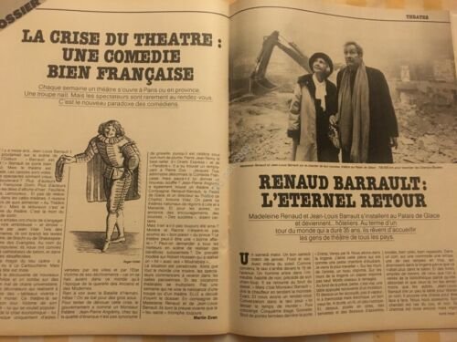 ELLE FRANCE Rivista Magazine 2 Febbraio 1981 n.1830 Renaud Barrault