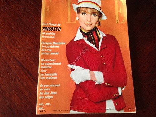 ELLE FRANCE Rivista Magazine 20 Gennaio 1966 n.1048 M. Mastroianni | Immagine principale