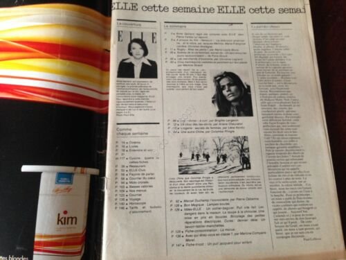 ELLE FRANCE Rivista Magazine 21 Marzo 1977 n.1628 Anne Gaillard