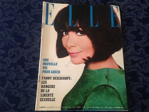 ELLE FRANCE Rivista Magazine 22 Dicembre 1966 n.1096 Giuliette Greco … | Immagine principale
