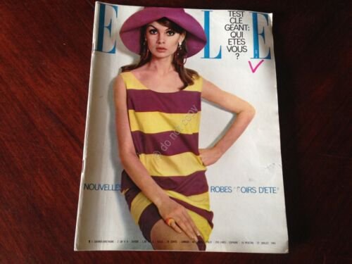 ELLE FRANCE Rivista Magazine 22 Luglio 1965 n.1022 Adamo Romy …