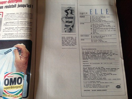 ELLE FRANCE Rivista Magazine 22 Luglio 1965 n.1022 Adamo Romy … | Immagine Gallery 2