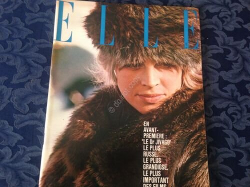 ELLE FRANCE Rivista Magazine 23 Dicembre 1965 n.1044 Docteur Jivago …