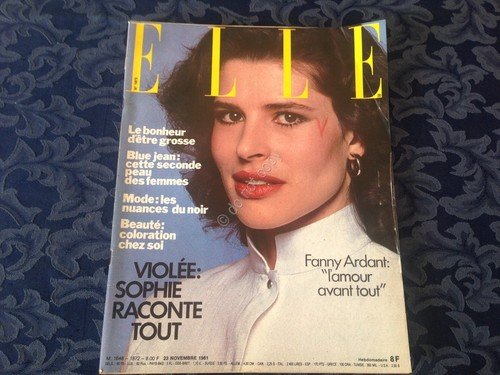 ELLE FRANCE Rivista Magazine 23 Novembre 1981 n.1872 Fanny Ardant | Immagine principale