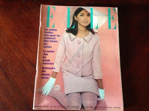 ELLE FRANCE Rivista Magazine 24 Marzo 1966 n.1057 Mirelle Darc … | Immagine principale