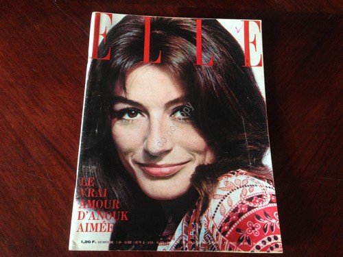 ELLE FRANCE Rivista Magazine 28 Luglio 1966 n.1075 Anouuk Aimee | Immagine principale