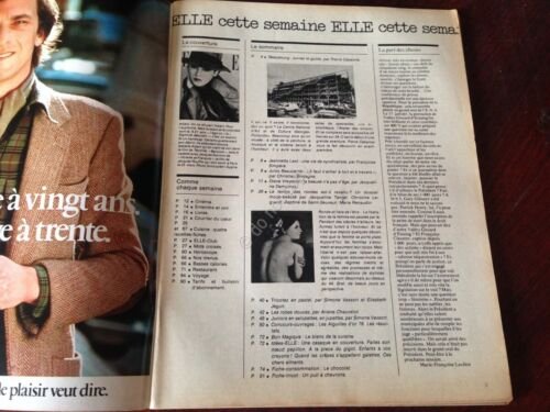 ELLE FRANCE Rivista Magazine 31 Gennaio 1977 n.1621 Diana Vreeland