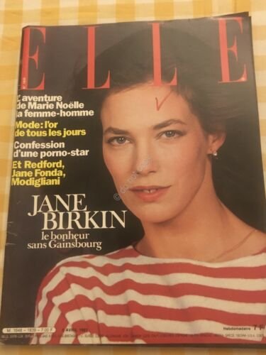 ELLE FRANCE Rivista Magazine 6 Aprile 1981 n.1839 Jane Birkin