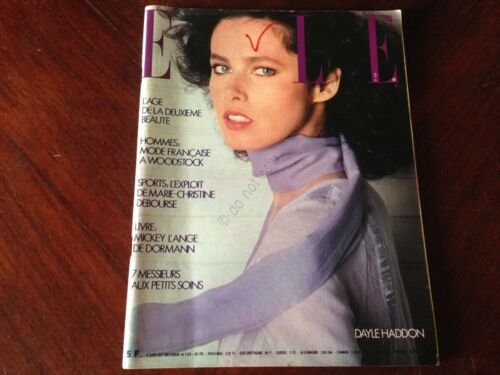 ELLE FRANCE Rivista Magazine 6 Giugno 1977 n.1639 Dayle Haddon …