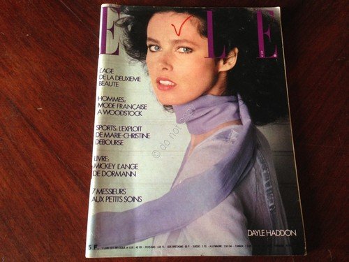 ELLE FRANCE Rivista Magazine 6 Giugno 1977 n.1639 Dayle Haddon … | Immagine principale