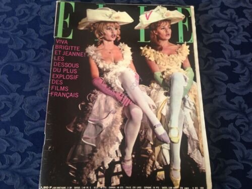 ELLE FRANCE Rivista Magazine 9 Dicembre 1965 n.1042 Brigitte Bardot