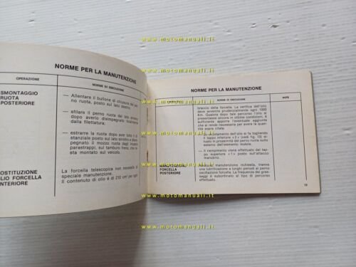 Elmeca-Gilera 125 Regolarit 1976 manuale uso manutenzione libretto originale