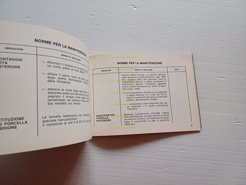 Elmeca-Gilera 125 Regolarità 1976 manuale uso manutenzione libretto originale