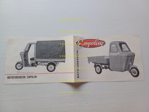 Empolini produzione motocarri depliant anni 60 italiano originale