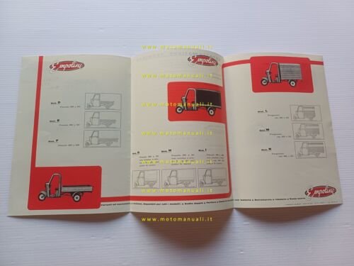Empolini produzione motocarri depliant anni 70 italiano originale