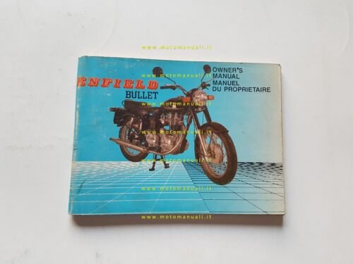 Enfield Bullet 350 manuale uso manutenzione originale