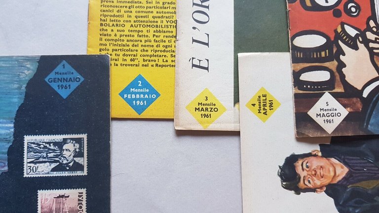 Esso Junior rivista lotto 17 fascicoli 1960-1963