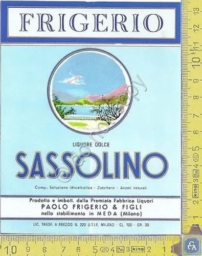 Etichetta - Label - Sassolino (cl 100) - FRIGERIO & …