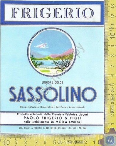 Etichetta - Label - Sassolino (cl 100) - FRIGERIO & …