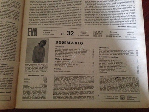 EVA Rivista Magazine 14 Agosto 1964 N.32 Cardinale Loren Peppino … | Immagine Gallery 7