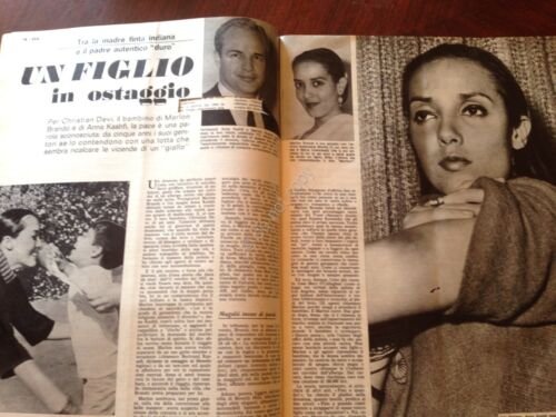 EVA Rivista Magazine 28 Dicembre 1964 N.52 Marlon Brando Soraya