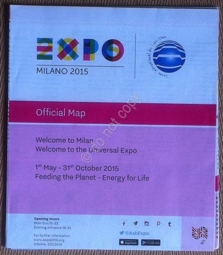 Expo Milano 2015 - Piantina dell'esposizione in lingua Inglese