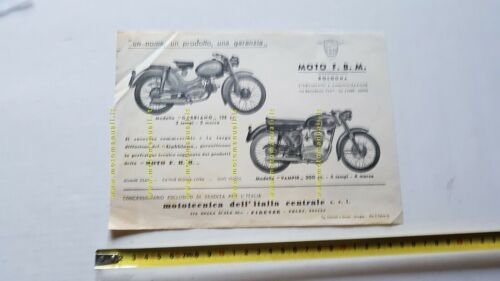 F.B.M. Vampir 200 - Gabbiano 125 depliant originale Italiano moto …