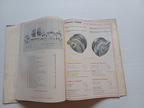 F.lli Forni mozzi freno moto catalogo generale anni 50