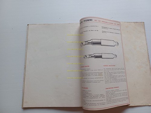 F.lli Forni mozzi freno moto catalogo generale anni 50
