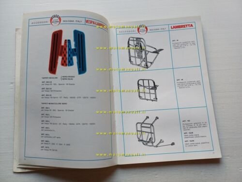 Fabbri catalogo generale accessori Vespa Ciao ciclomotori moto 1986 originale