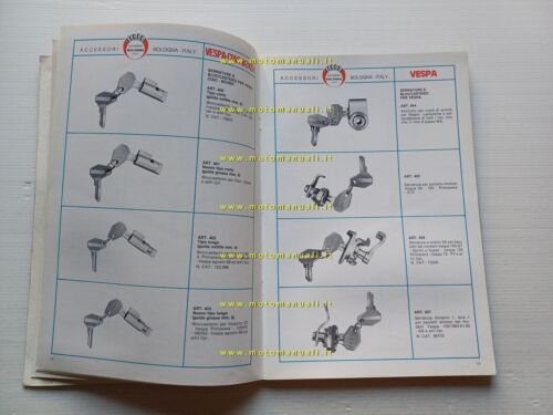 Fabbri catalogo generale accessori Vespa Ciao ciclomotori moto 1986 originale