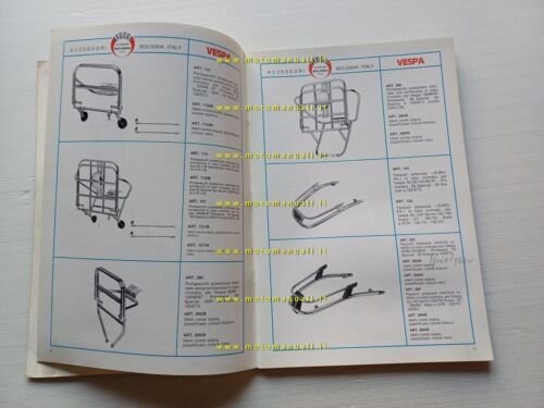Fabbri catalogo generale accessori Vespa Ciao ciclomotori moto 1986 originale