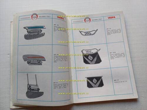 Fabbri catalogo generale accessori Vespa Ciao ciclomotori moto 1986 originale