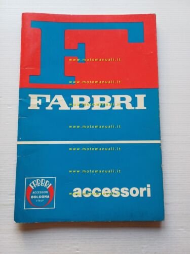 Fabbri catalogo generale accessori Vespa Ciao ciclomotori moto 1987 originale