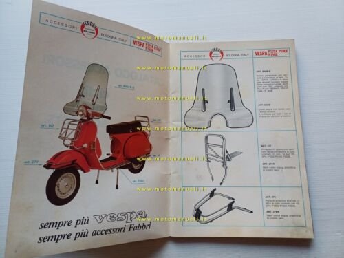 Fabbri catalogo generale accessori Vespa Ciao ciclomotori moto 1987 originale
