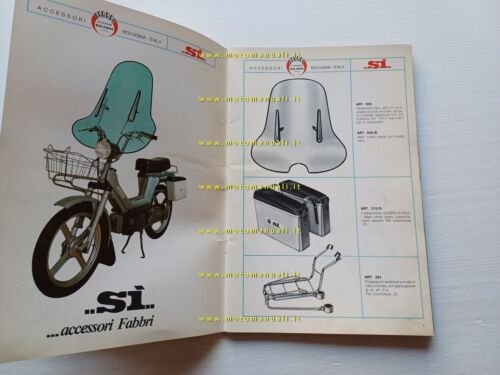 Fabbri catalogo generale accessori Vespa Ciao ciclomotori moto 1987 originale