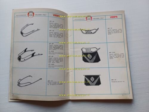 Fabbri catalogo generale accessori Vespa Ciao ciclomotori moto 1987 originale