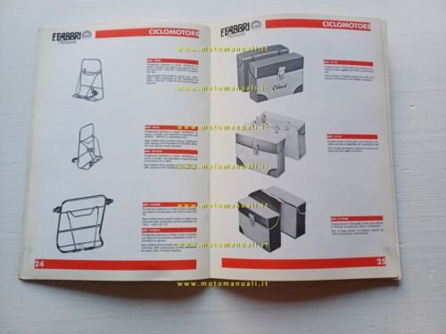 Fabbri catalogo generale accessori Vespa Ciao ciclomotori moto 1988 originale