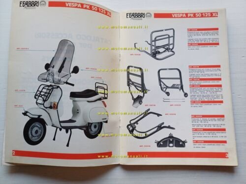 Fabbri catalogo generale accessori Vespa Ciao ciclomotori moto 1988 originale