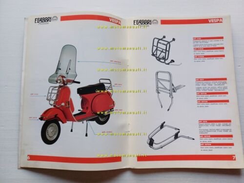 Fabbri catalogo generale accessori Vespa Ciao ciclomotori moto 1988 originale