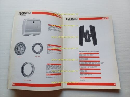 Fabbri catalogo generale accessori Vespa Ciao ciclomotori moto 1988 originale