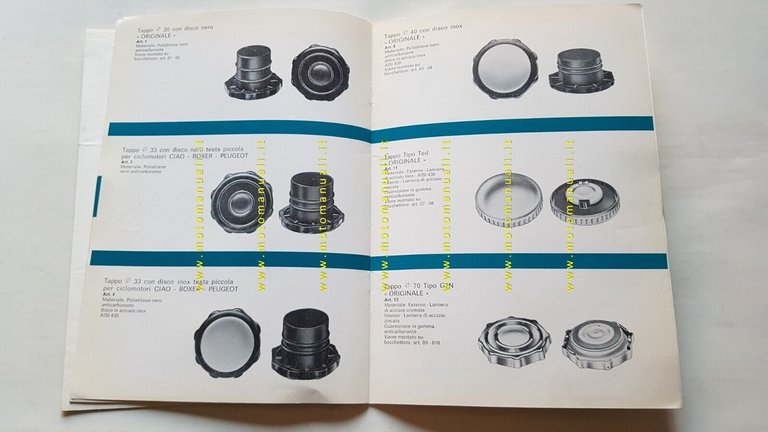 FACO catalogo accessori marmitte Minarelli Rizzato 1982 originale
