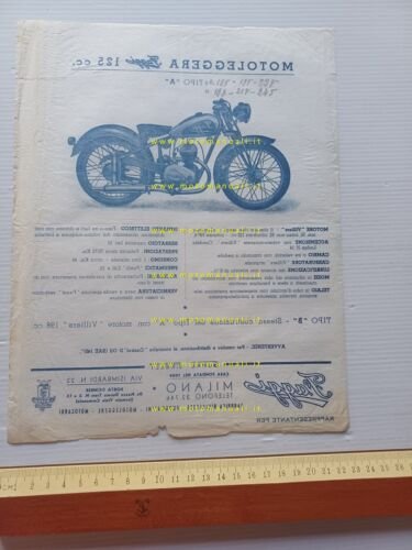 Faggi Villiers 125 tipo A depliant italiano originale