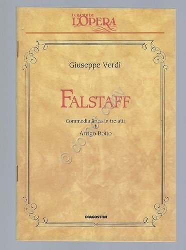 Falstaff Verdi Opera Lirica Libretto I grandi de L'Opera De …