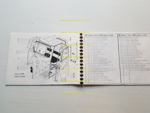 FAMOVE motocarro Titano 50 1983 catalogo ricambi originale parts catalog