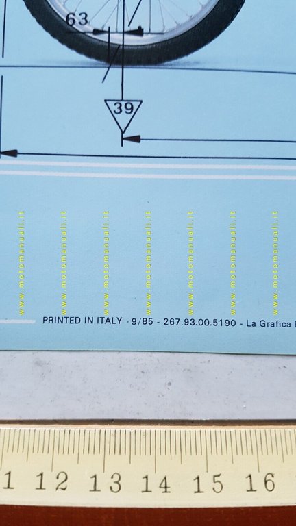 Fantic 125 Trial 1985 depliant moto italiano originale